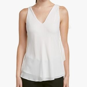 Leith From Nordstrom White Sleeveless Top - Size LARGE